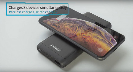 Внешний аккумулятор Nillkin PowerMount NKA08 с беспроводной зарядкой 10000 мАч