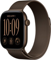 Apple Watch Series 12, GPS, 46 mm, Milanese Loop (Dark Bronze), размер M/L